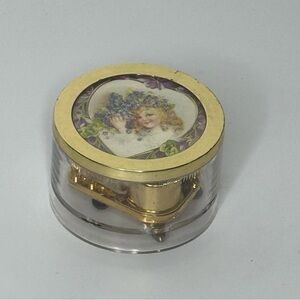 Vintage Berkeley Design “Love Story” Gold and Clear Music Box